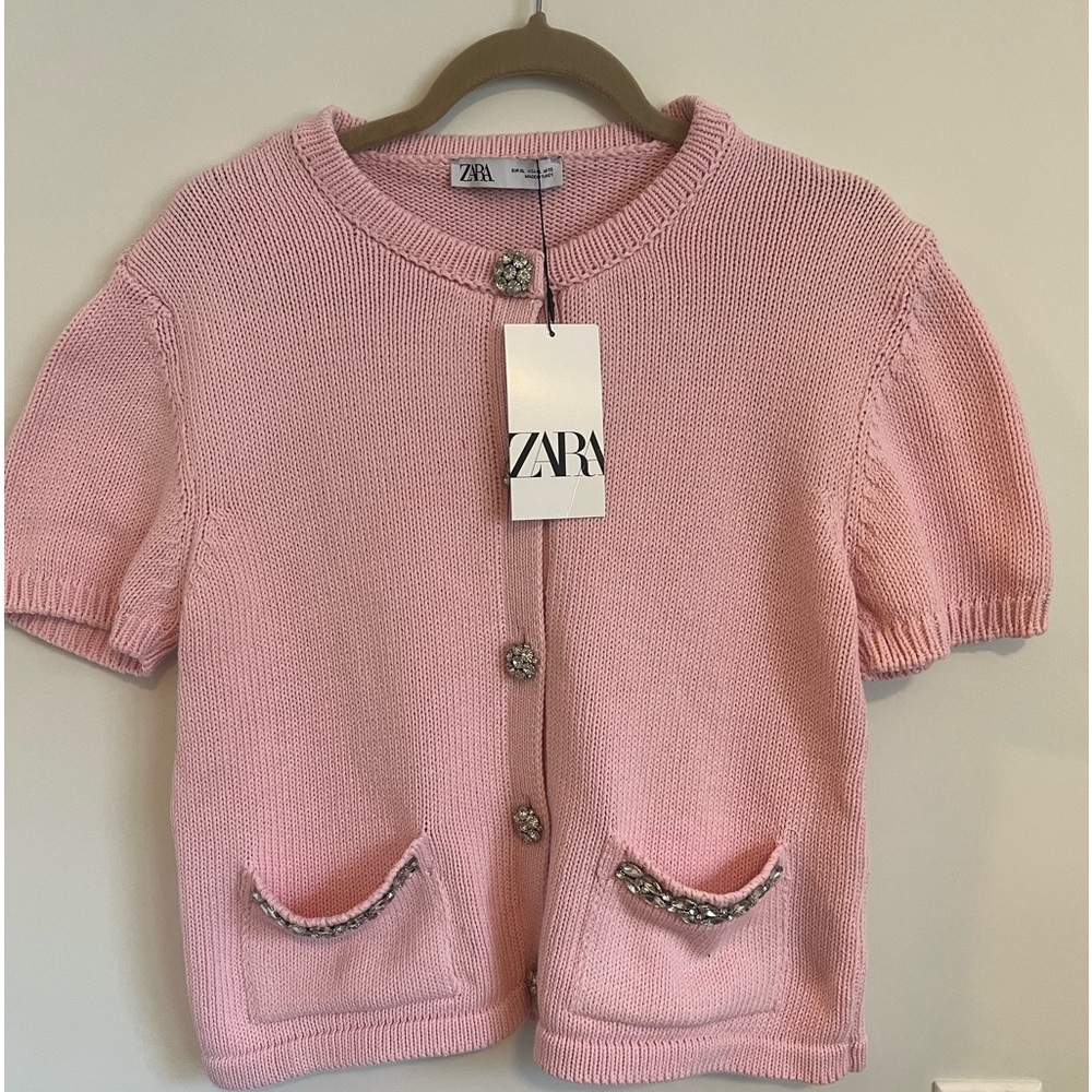 Zara Plain Knit Cardigan